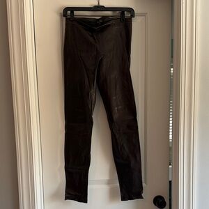 Brown Leather leggings